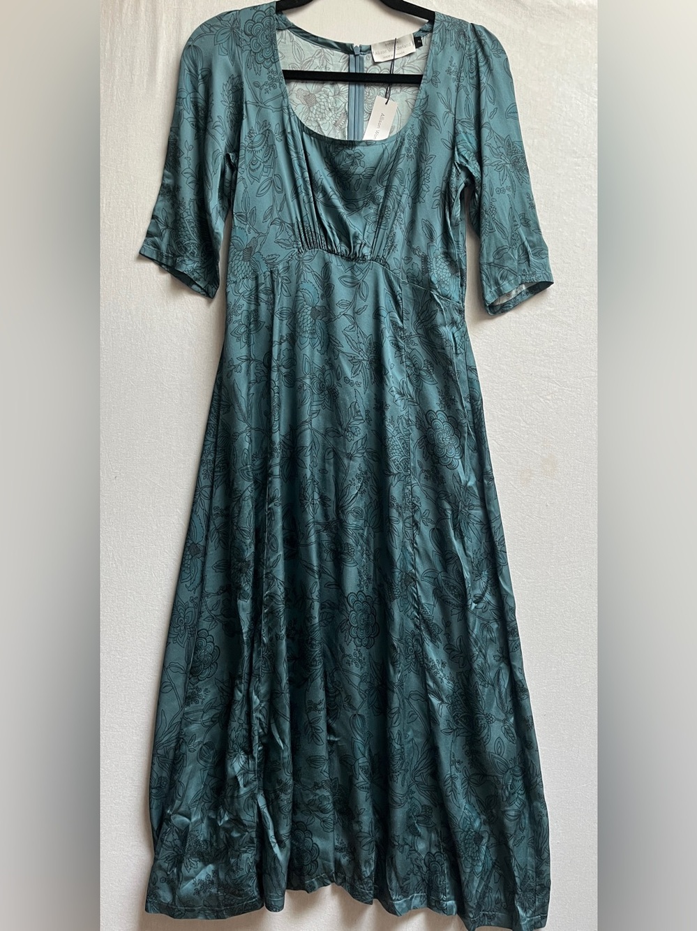 Allison Wonderland Tempest Floral Empire Waist Midi Dress Size 2 - Picture 2 of 10